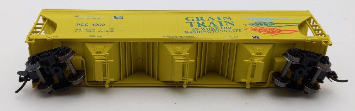 InterMountain 67092-14 N Scale Grain Train PCC 3-Bay Hopper #1002 LN/Box