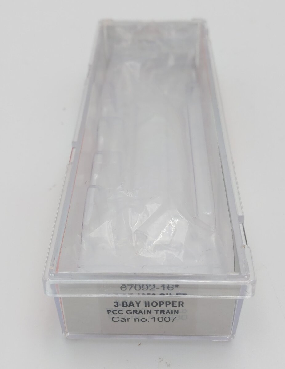 InterMountain 67092-16 N Scale PCC Grain Train 3-Bay Hopper #1007 LN/Box