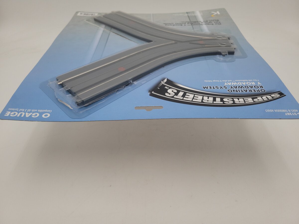 Lionel 6-21287 O Gauge SuperStreets "Y" Roadway Track Section LN/Box