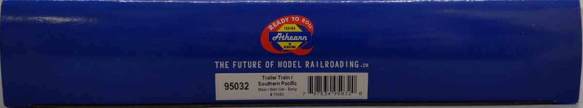 Athearn 95032 HO Scale TT/SP Early Maxi I Well Car #73153 5 Car Pack EX/Box