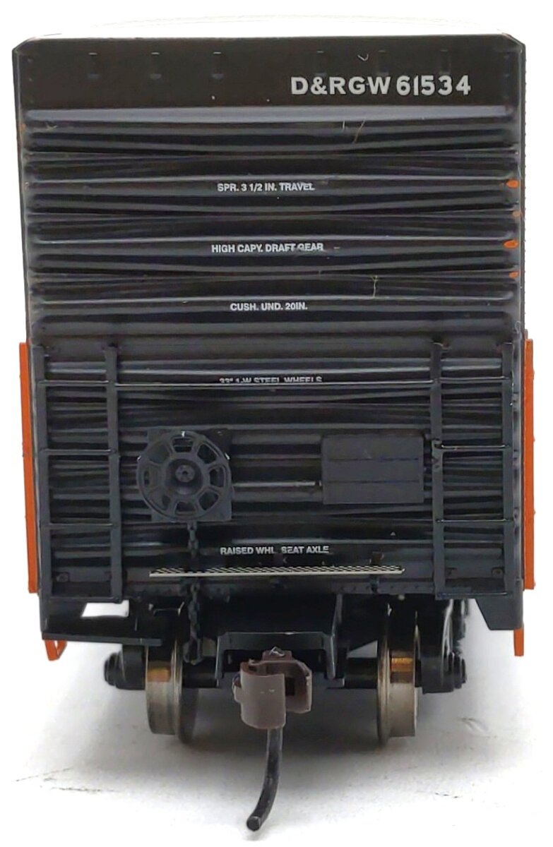 Athearn 88905 HO RTR 50' PC&F Rib Side Box, D&RGW #61534 LN/Box