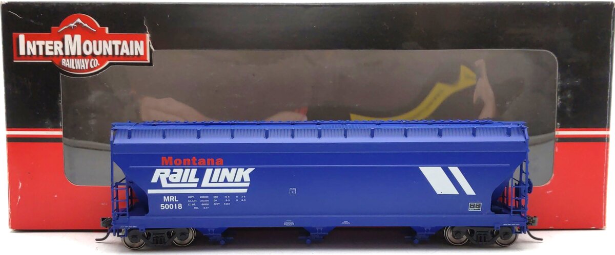 InterMountain 47036-12 HO Montana Rail Link ACF 3-Bay Hopper #50018 EX/Box