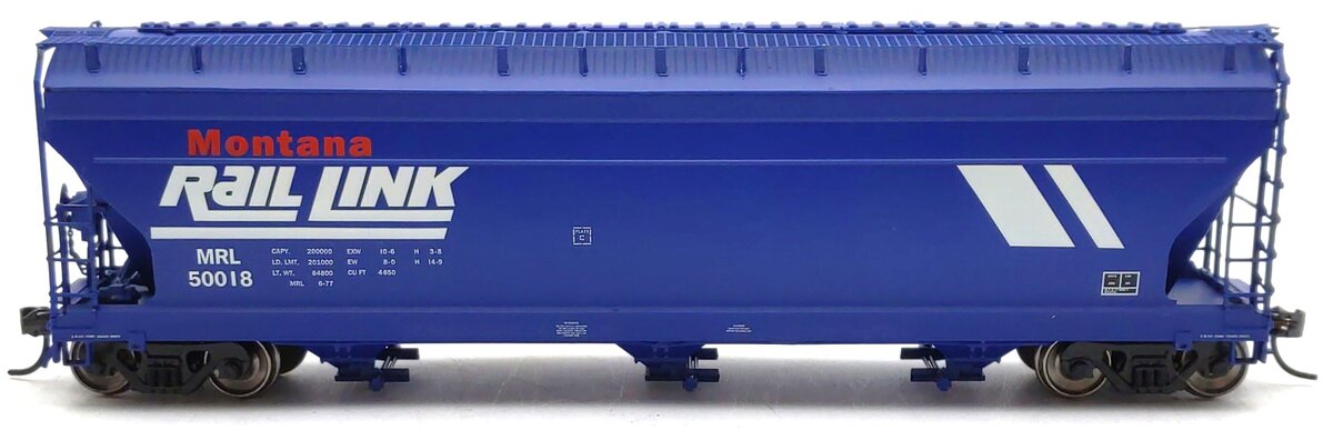 InterMountain 47036-12 HO Montana Rail Link ACF 3-Bay Hopper #50018 EX/Box