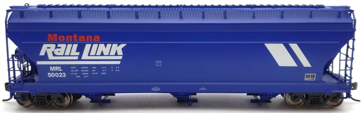 InterMountain 47036-13 HO Montana Rail Link ACF 3-Bay Hopper #50023 EX/Box