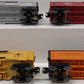 Lionel O Gauge Assorted Reefer Cars: 6-16131, 6-5716, 6-26169, 6-26178 [4] EX
