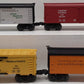 Lionel O Gauge Assorted Reefer Cars: 6-16131, 6-5716, 6-26169, 6-26178 [4] EX