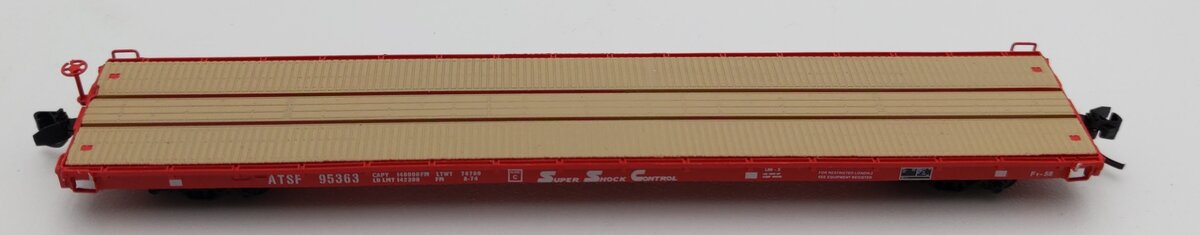 InterMountain 66403-10 N Scale ATSF Super Shock Control Flatcar #95363 LN/Box
