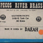 Pecos River Brass 1432 N Scale Brass Southern Pacific 0-50-12 Tank Car -AB Brake EX/Box