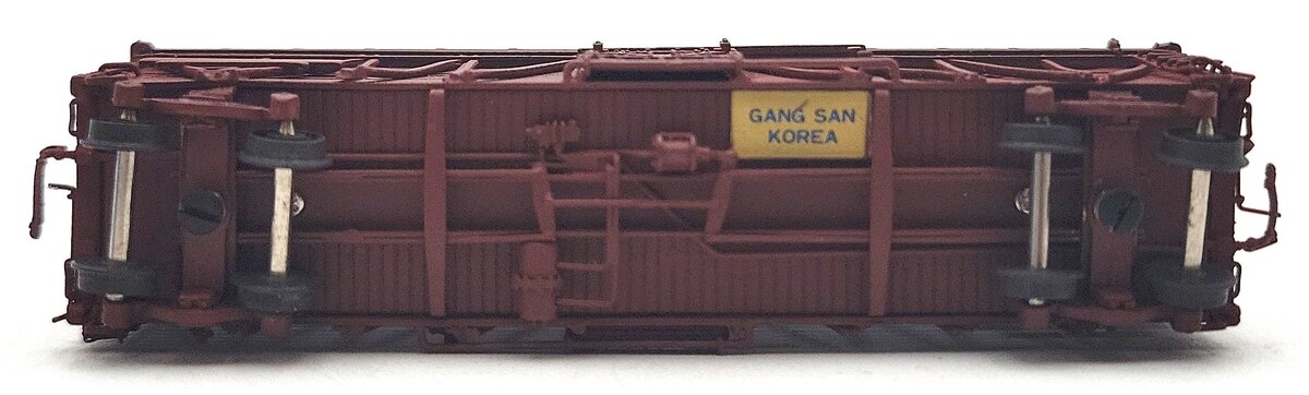 Pecos River Brass N Scale Brass Unlettered Stock Car w/ Decals EX/Box