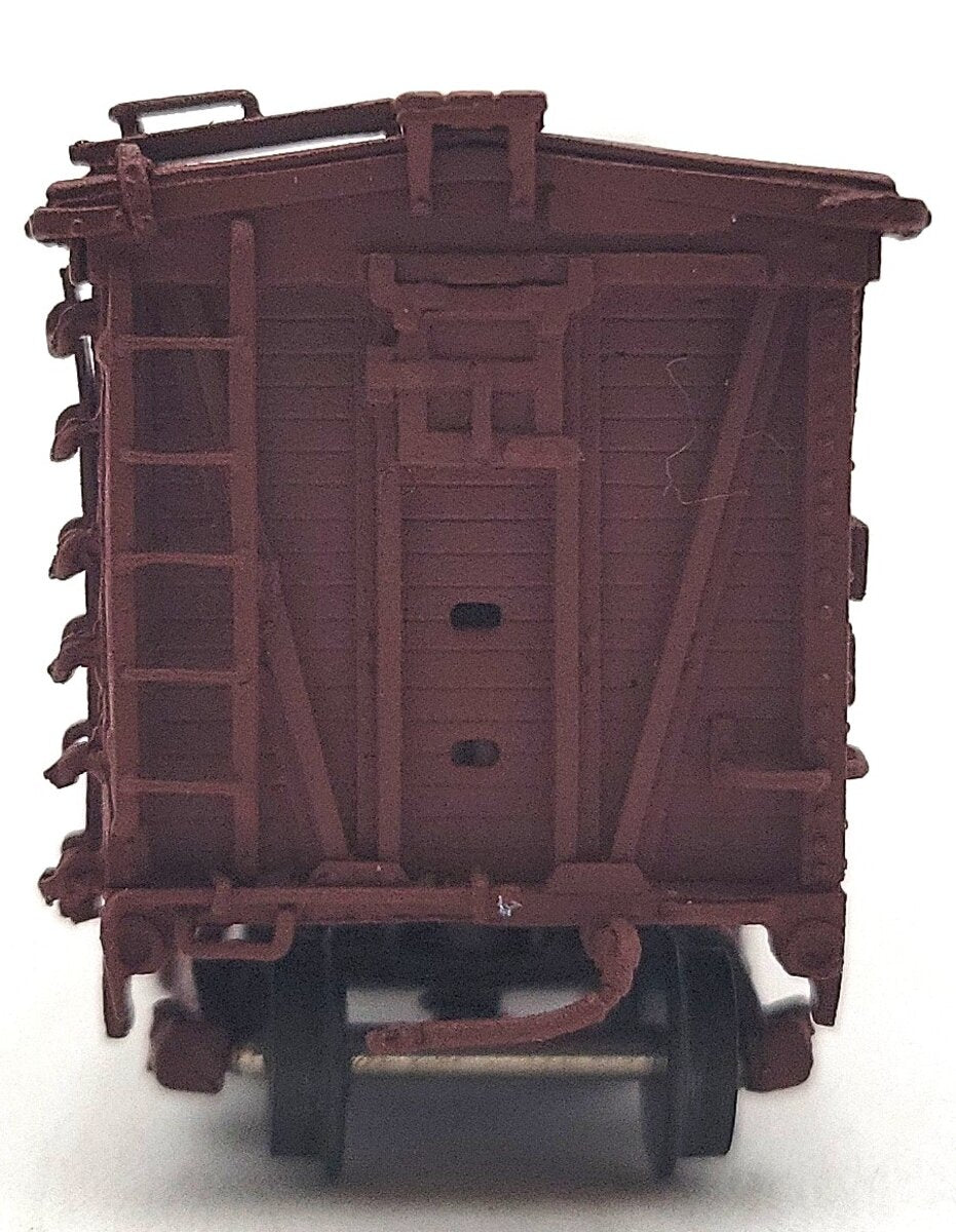 Pecos River Brass N Scale Brass Unlettered Stock Car w/ Decals EX/Box