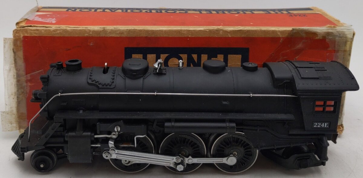 Lionel 224E Vintage O Prewar 2-6-2 Diecast Steam Locomotive VG/Box