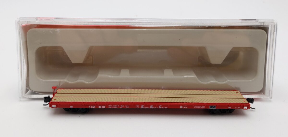 InterMountain 66403-01 N Scale ATSF Super Shock Flatcar #95316 LN/Box