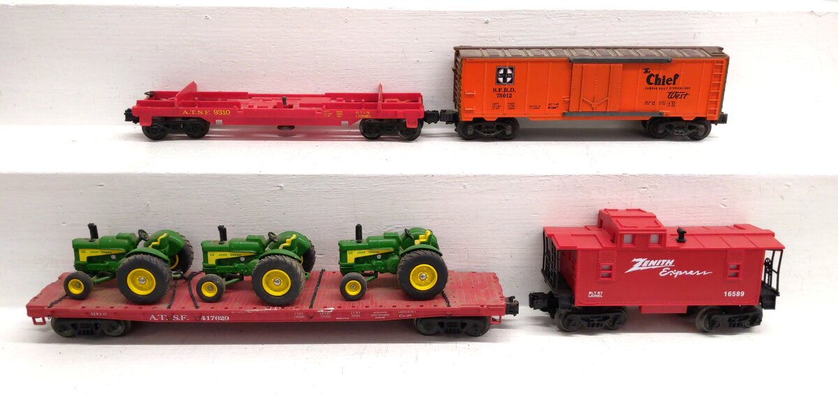 Lionel & Other O Scale Assorted Freight Cars [4] VG