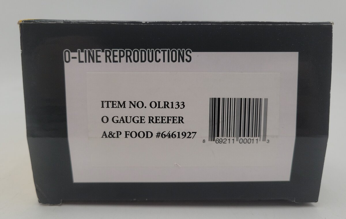 O-Line OLR133 O Gauge Reefer A&P Food #6461927 LN/Box