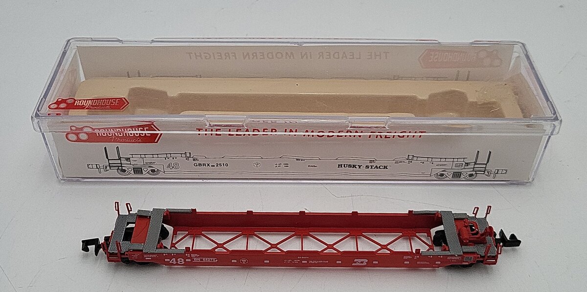 Roundhouse 8474 N Scale BN Husky Stack Car #64274 LN/Box