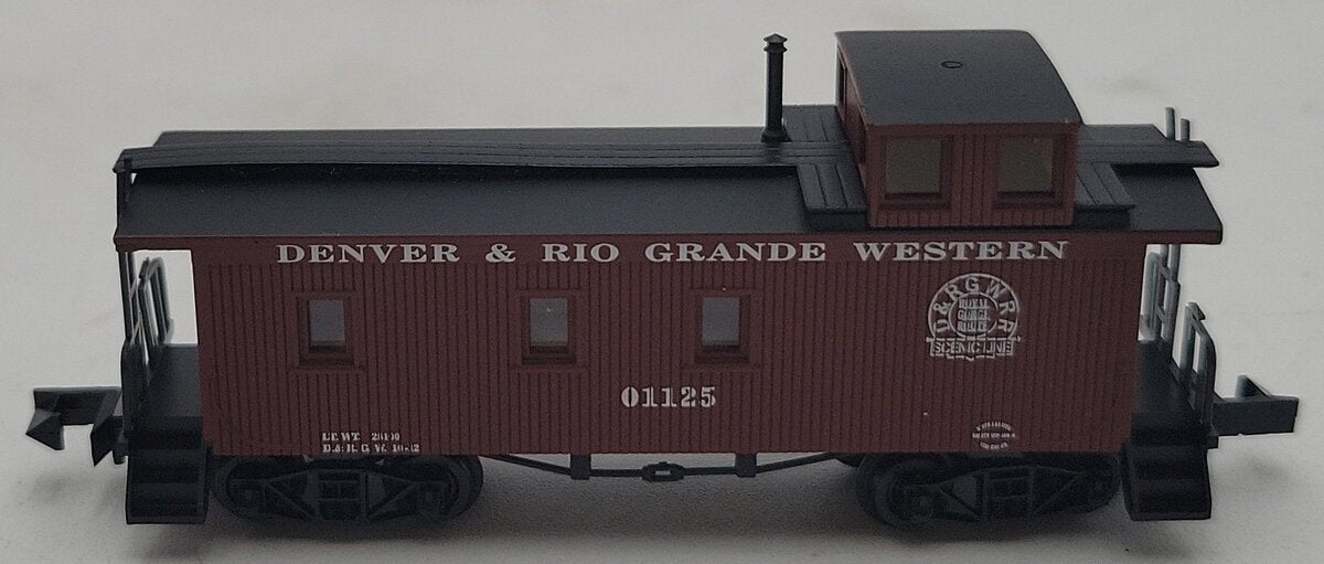 Roundhouse 85806 N Scale Denver & Rio Grande 3-Window Open End Caboose #01125 LN/Box