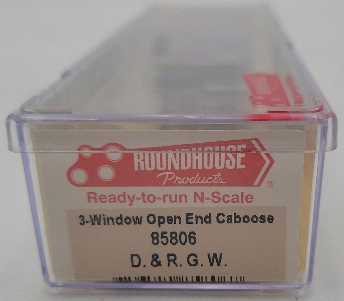 Roundhouse 85806 N Scale Denver & Rio Grande 3-Window Open End Caboose #01125 LN/Box