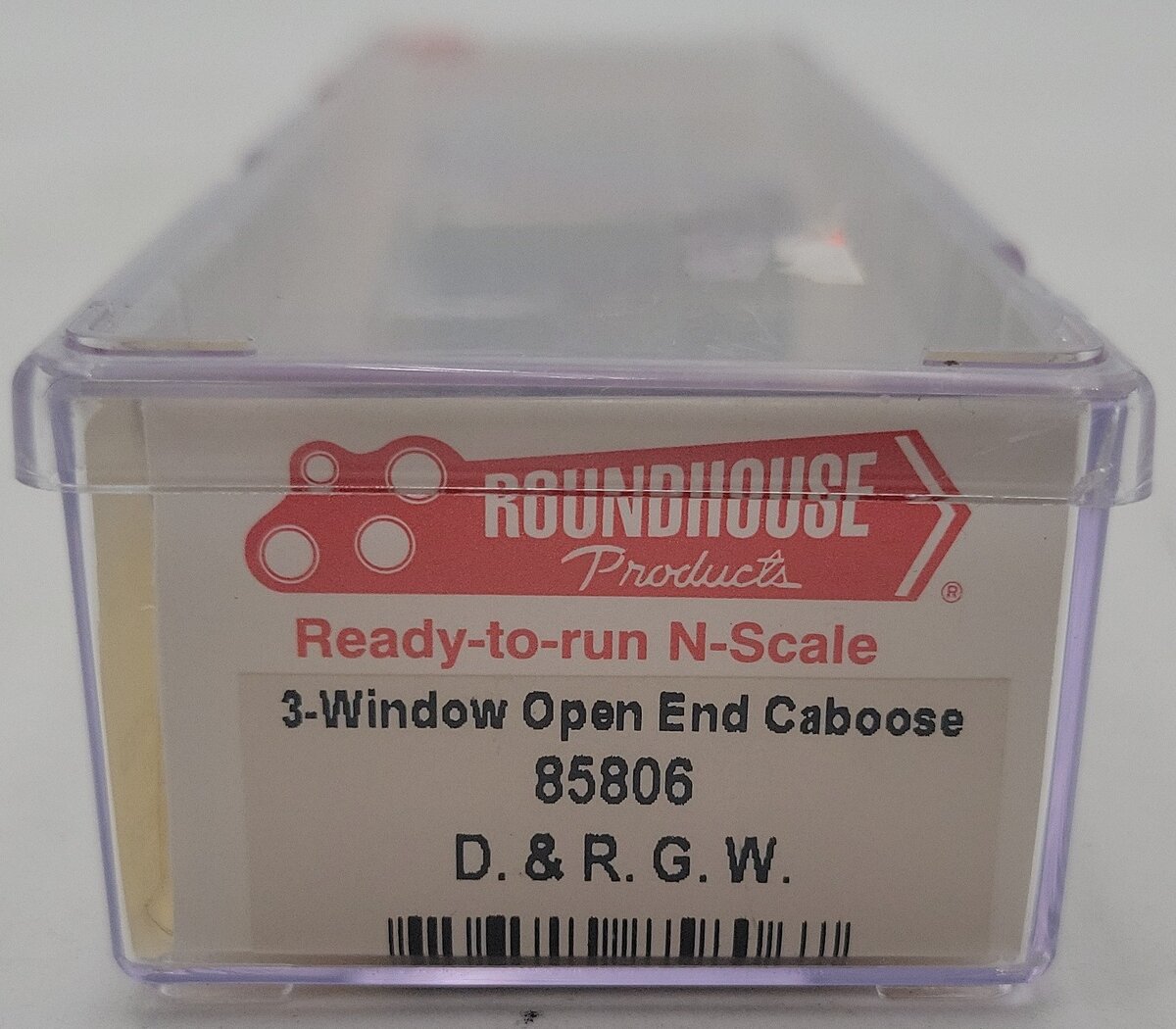 Roundhouse 85806 N Scale Denver & Rio Grande 3-Window Open End Caboose #01125 LN/Box