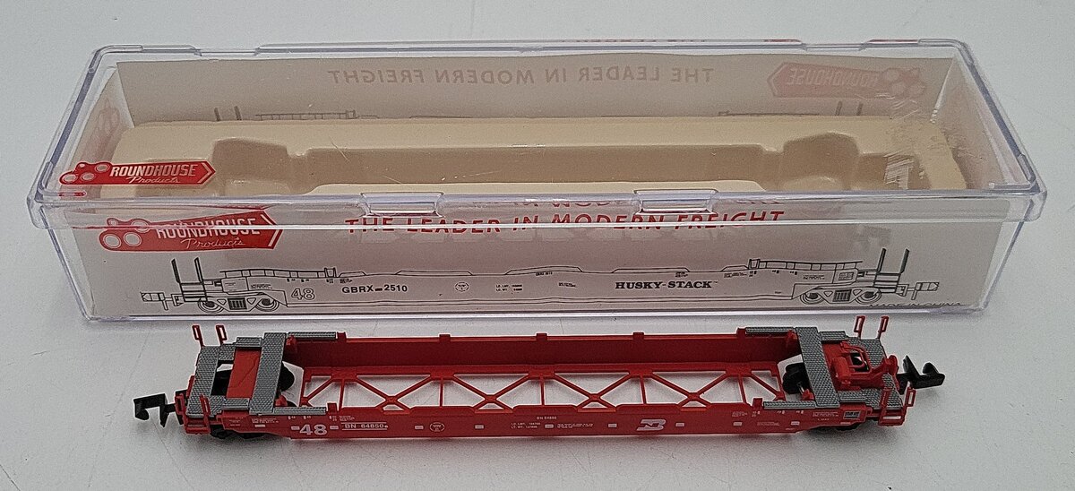 Roundhouse 8474 N Scale BN Husky Stack Car #64850 LN/Box