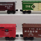 Lionel O Gauge Assorted Freight Cars: 6-9230, 6-9404, 6-9428. 6-19217 [4] EX