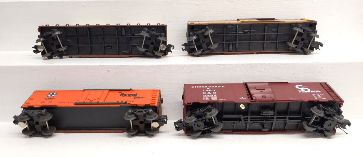 MTH & Other O Scale Assorted Freight Cars [4] VG