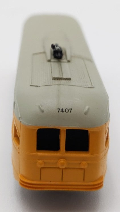 Bachmann 62989 N Scale Yellow PCC Steamline Trolley #7407 LN/Box