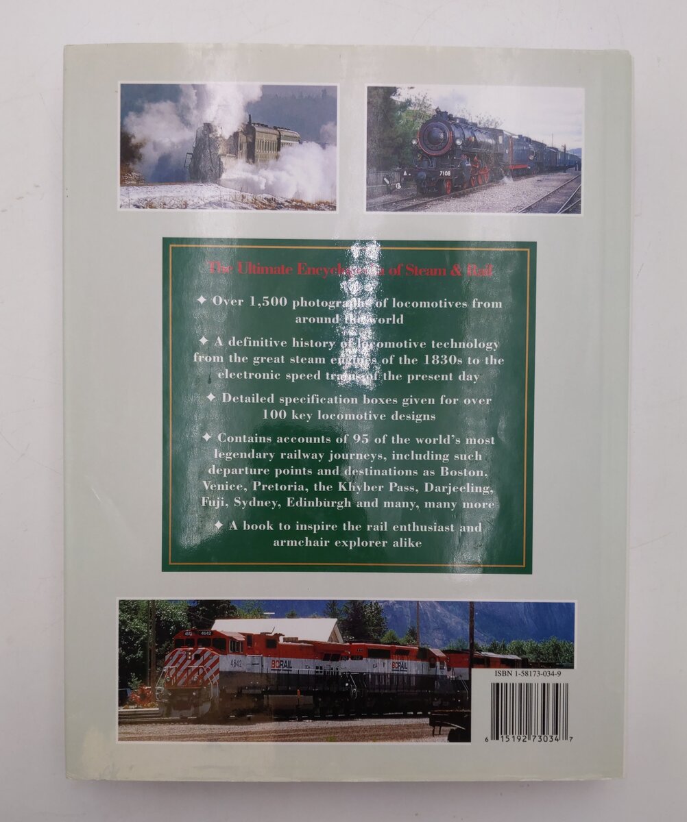 The Ultimate Encyclopedia of Steam & Rail Hardcover Book By Colin Garratt EX