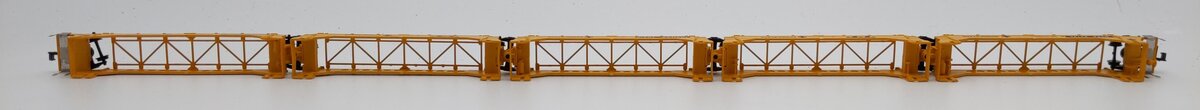 Deluxe Innovations 15020-B "N" Twinstack Santa Fe Rapido Equipped 5 Car Trailer  LN/Box