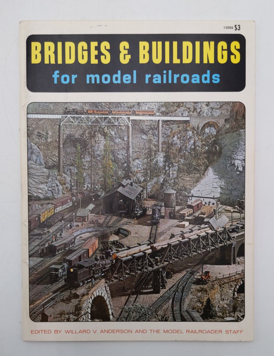 Bridges & Buildings For Model Railroads Paperback Book By Willard Anderson EX