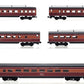 Key Imports N Scale BRASS Southern Pacific "Daylight" Passenger Car Set EX/Box