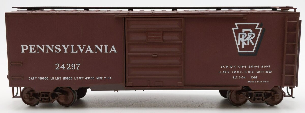 Weaver O Scale Pennsylvania Railroad PS-1 40' Boxcar #24297 (2-Rail)