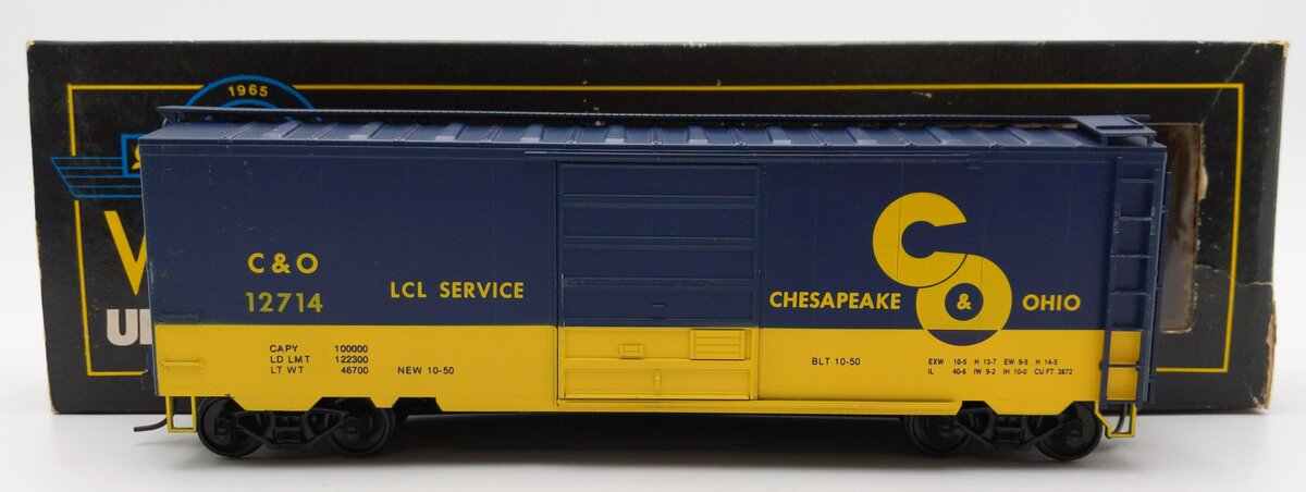Weaver O Scale 2-Rail Chesapeake & Ohio 40' Boxcar #12417 EX