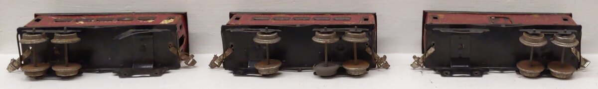American Flyer Vintage O Gauge Tin Plate Passenger Cars- #70,72,72 [3]