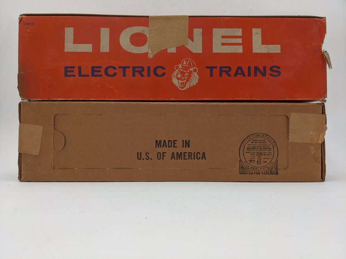 Lionel 2349-12 Vintage O Gauge Box Only/Box