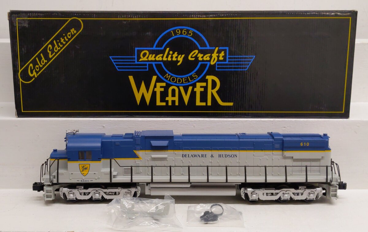 Weaver 610 O Delaware & Hudson Alco C-628 Diesel Locomotive #610 (3 Rail) EX/Box