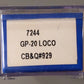 Life Like 7244 N Scale Chicago Burlington & Quincy GP-20 Diesel Locomotive #929 LN/Box