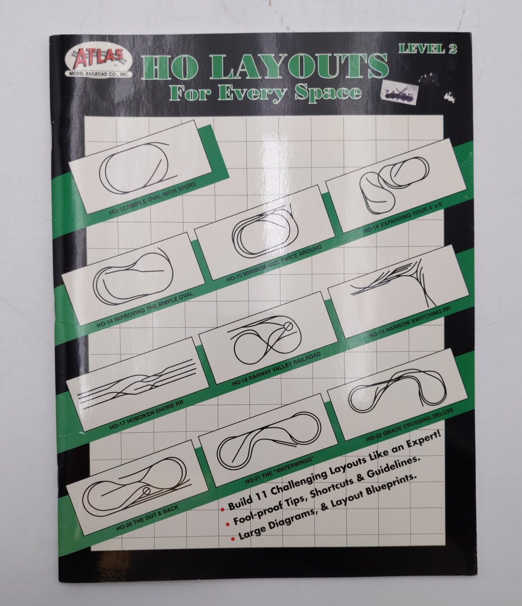 HO Layouts For Every Space Level.2 Paperback Book VG