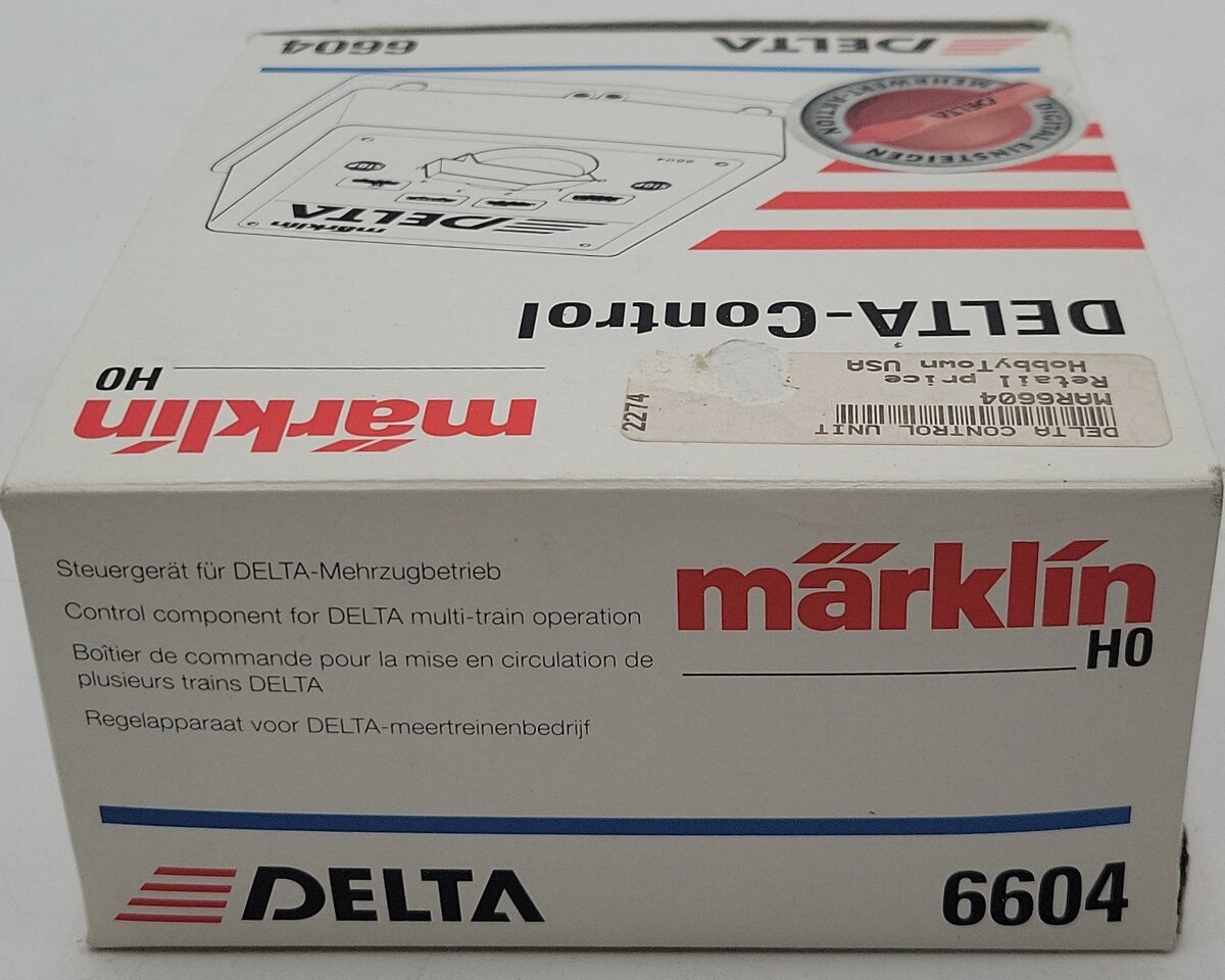 Marklin 6604 Delta Control Transformer LN/Box