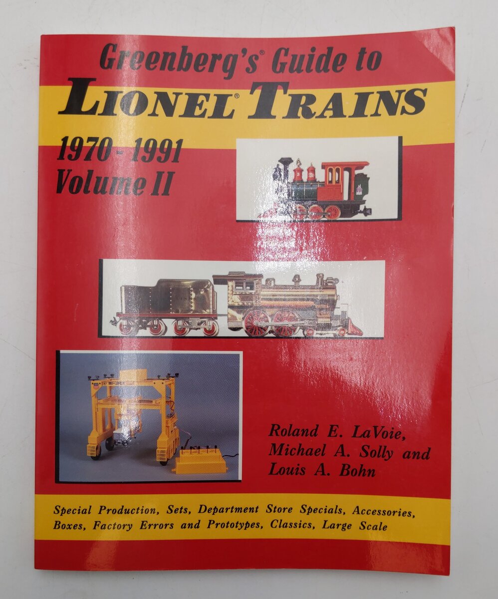 Greenberg's Guide to Lionel Trains, 1970-1991, Vol 2 Paperback Book EX