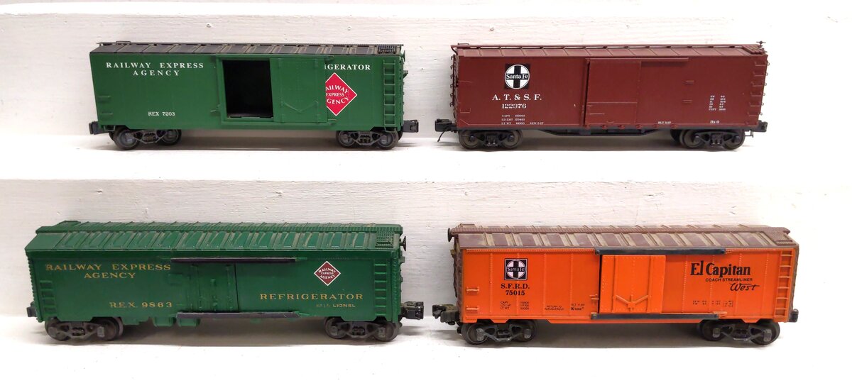 MTH & Other O Scale Assorted Freight Cars [4] VG