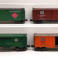 MTH & Other O Scale Assorted Freight Cars [4] VG