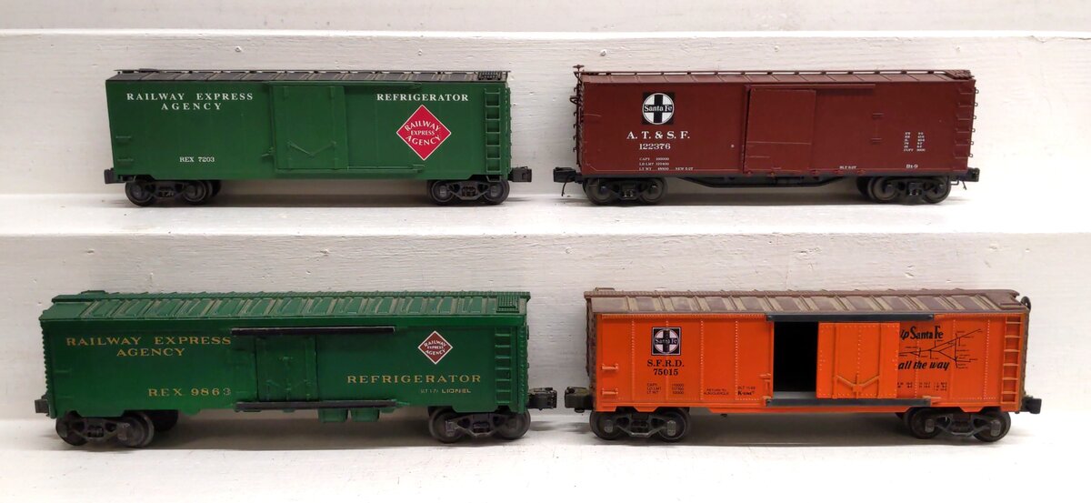 MTH & Other O Scale Assorted Freight Cars [4] VG