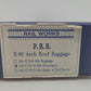 Railworks 1791 HO BRASS PRR B-60 Arch Roof Baggage - Painted EX/Box