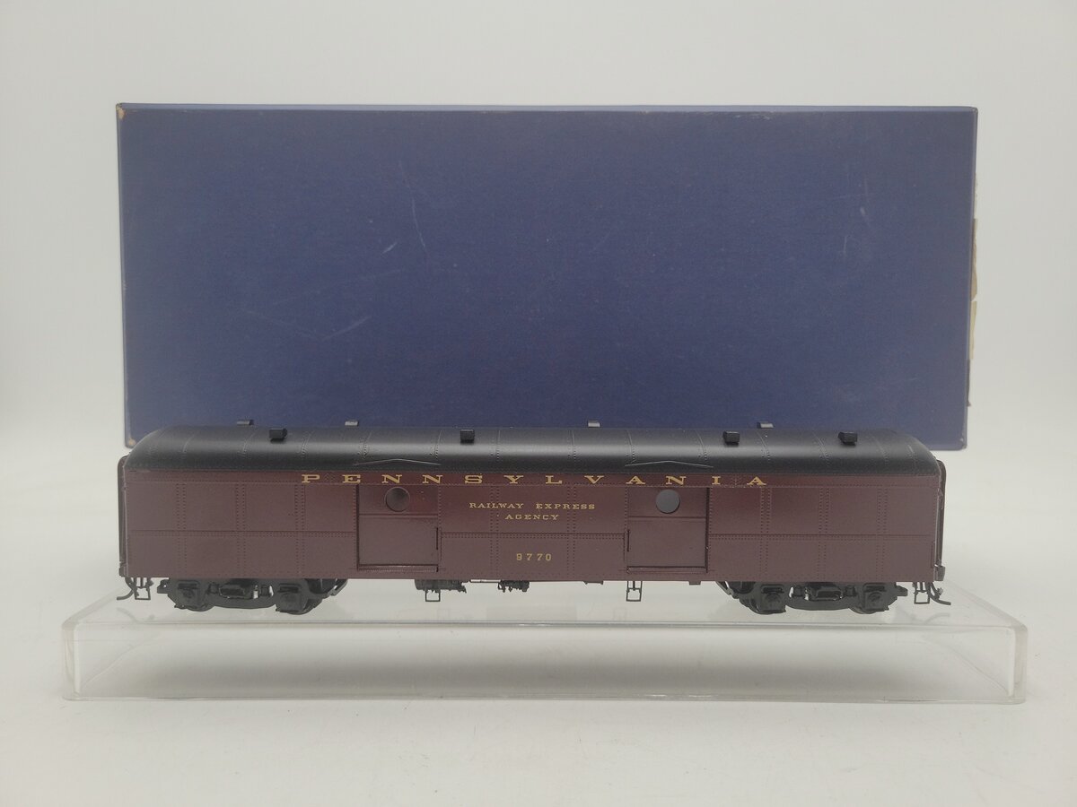 Railworks 1791 HO BRASS PRR B-60 Arch Roof Baggage - Painted EX/Box