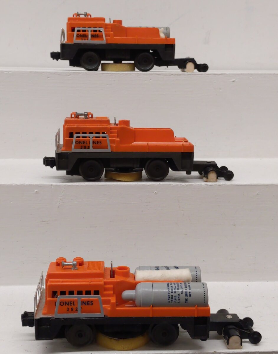 Lionel Vintage O Motorized Track Cleaner Cars #3927 [3] EX/Box