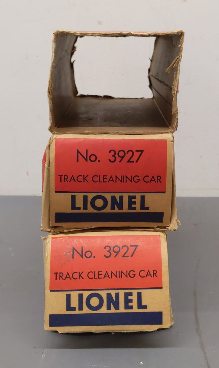 Lionel Vintage O Motorized Track Cleaner Cars #3927 [3] EX/Box