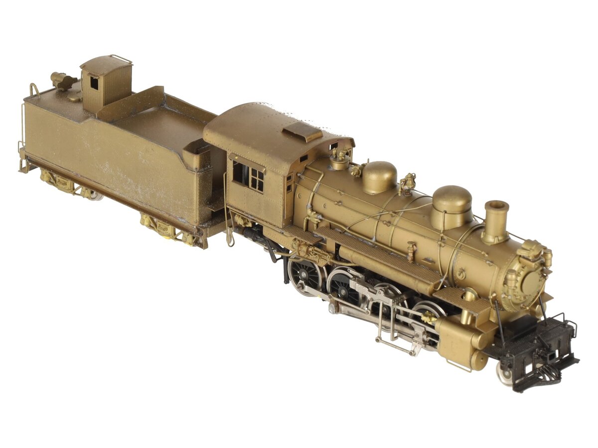 TID Trains, Inc. HO BRASS D&RGW C-48 2-8-0 Steam Locomotive & Tender -Unpainted EX/Box