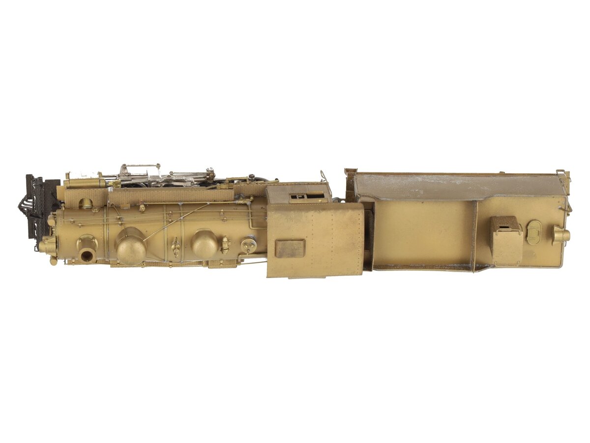 TID Trains, Inc. HO BRASS D&RGW C-48 2-8-0 Steam Locomotive & Tender -Unpainted EX/Box