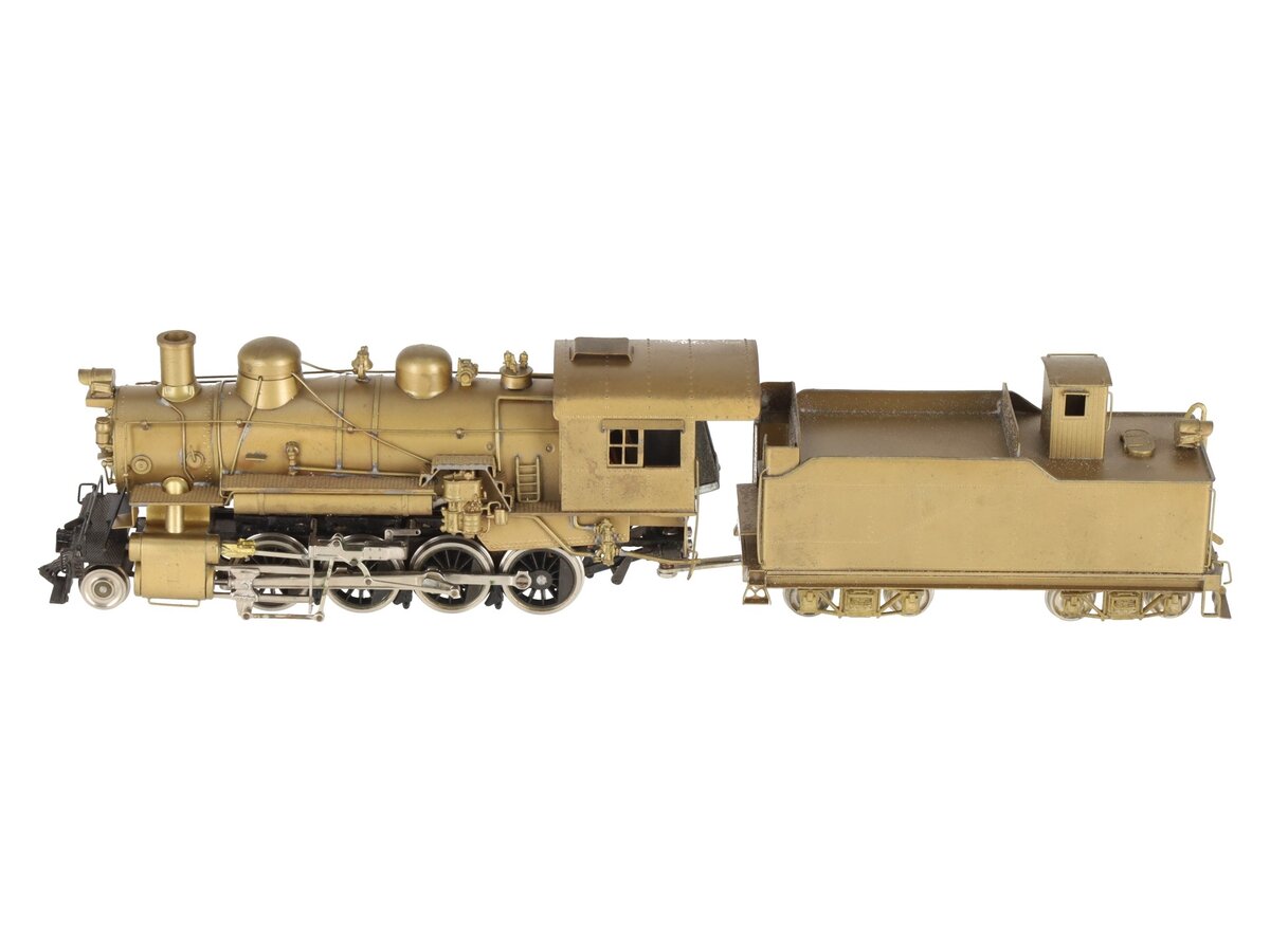TID Trains, Inc. HO BRASS D&RGW C-48 2-8-0 Steam Locomotive & Tender -Unpainted EX/Box
