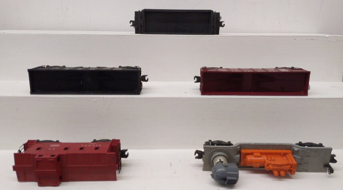 Lionel Vintage O Freight Cars: 3456, 3469, 6456-25, 3620, 6357 [5] VG